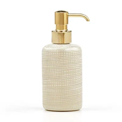 Labrazel Woven Soap Dispenser In Polished Gold