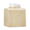 Labrazel Woven Gold Tissue Cover In Gold/ivory