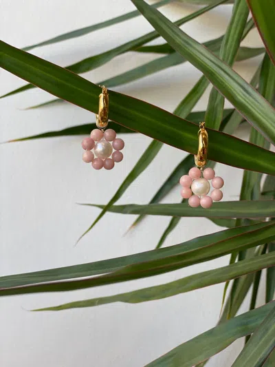 Labro Women's Diciasette Earrings In Blush In Gold