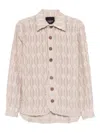 Labrum London Freetown Monogram-pattern Shirt In Pink