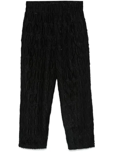 LABRUM LONDON JACQUARD STRAIGHT TROUSERS