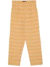 Labrum London Monogram-jacquard Trousers In Neutrals