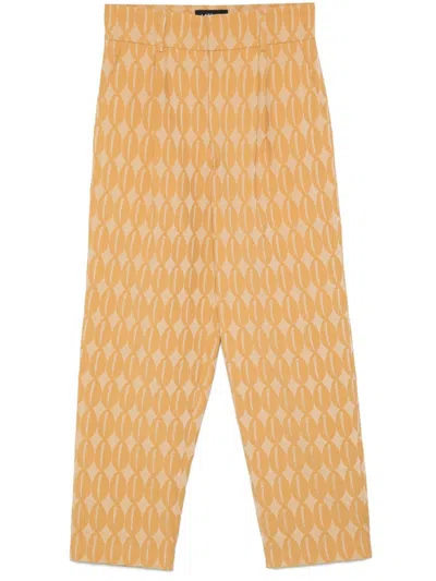 LABRUM LONDON JACQUARD STRAIGHT TROUSERS - MEN'S - COTTON/POLYESTER