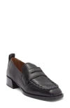 Labucq George Whipstitch Penny Loafer In Black