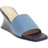 Labucq Gio Wedge Heel In Blue