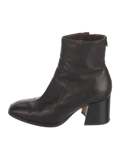 Pre-owned Labucq Leather Boots In Black