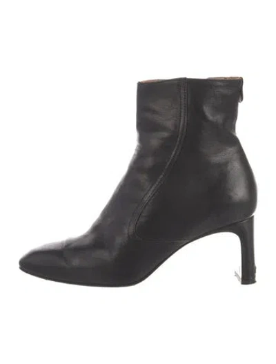 Pre-owned Labucq Leather Boots In Black