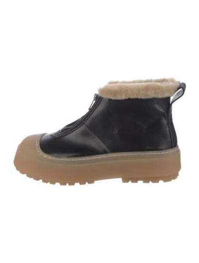 Pre-owned Labucq Leather Boots In Black