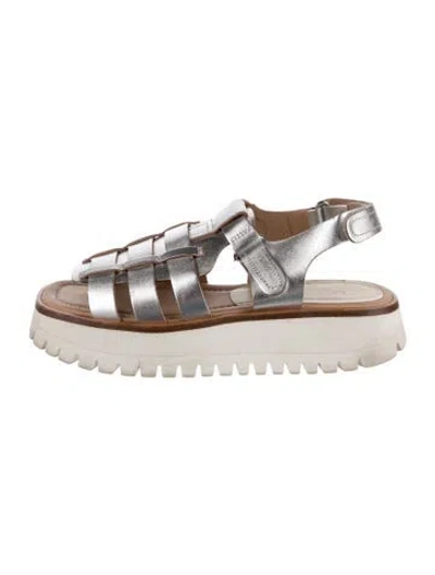 Pre-owned Labucq Leather Gladiator Sandals
