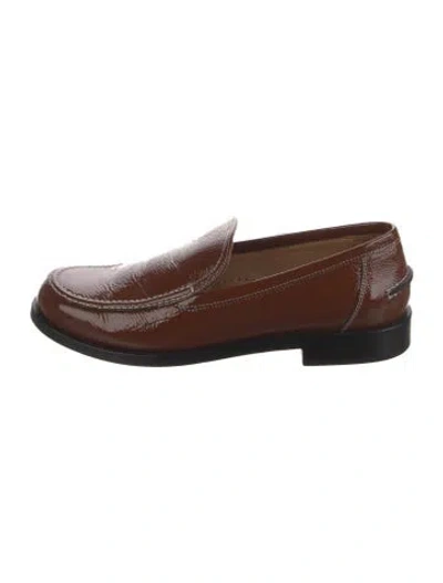 Pre-owned Labucq Leather Loafers In Brown