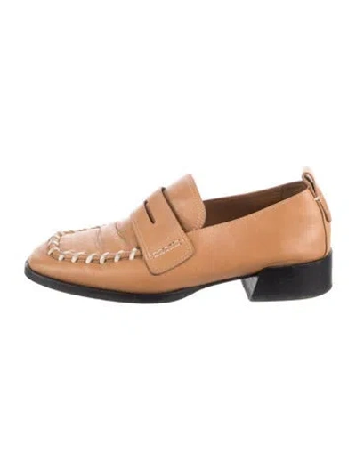 Pre-owned Labucq Leather Loafers In Brown