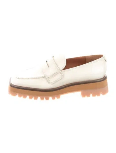 Pre-owned Labucq Leather Loafers In Neutrals