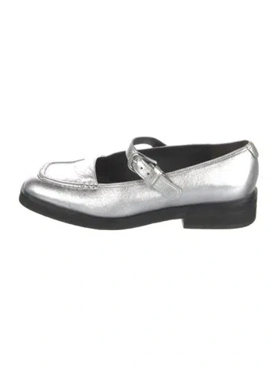Pre-owned Labucq Leather Mary Jane Flats In Multi