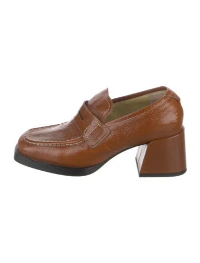 Pre-owned Labucq Leather Pumps In Brown