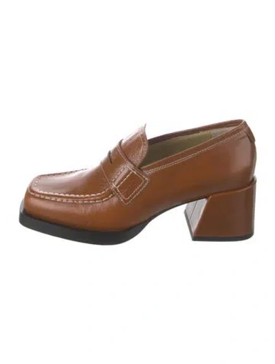 Pre-owned Labucq Leather Pumps In Brown