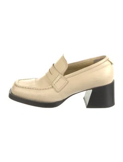 Pre-owned Labucq Leather Pumps In Neutral
