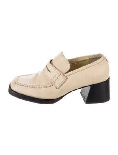 Pre-owned Labucq Leather Pumps In Neutrals