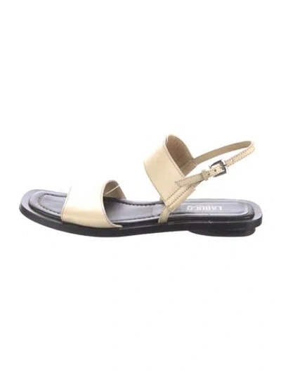 Pre-owned Labucq Leather Sandals In Neutrals