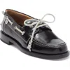 Labucq Nelson Boat Shoe In Black
