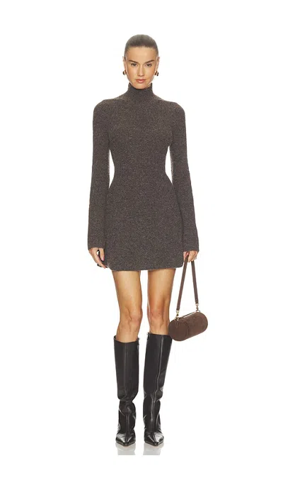 L'academie Adie Knit Dress In Brown