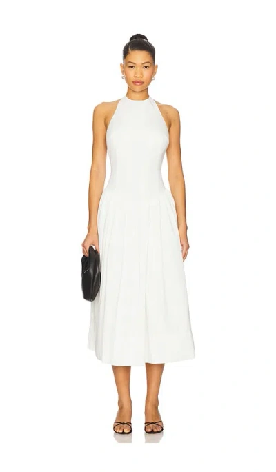 L'academie Akiri Midi Dress In White
