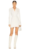L'academie Anders Mini Dress In Ivory