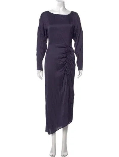 Pre-owned L'academie Bateau Neckline Long Dress W/ Tags In Purple