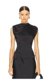L'academie By Marianna Adira Top In Black