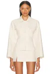 L'academie By Marianna Ami Jacket In White
