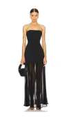L'academie By Marianna Amiens Gown In Black
