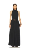 L'academie By Marianna Amouage Maxi Dress In Black