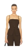 L'academie By Marianna Benigna Top In Brown