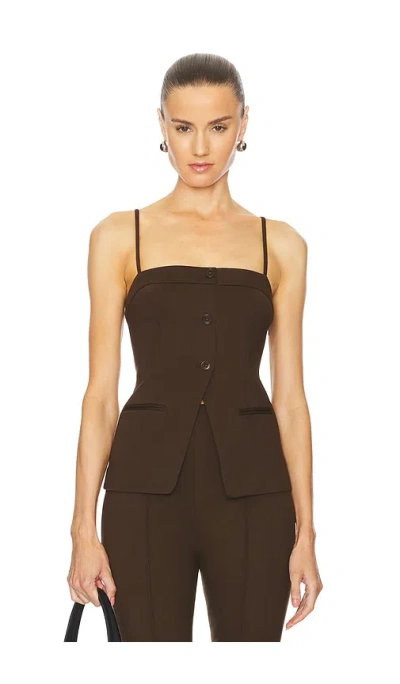 L'academie By Marianna Benigna Top In Brown
