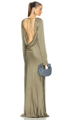 L'academie By Marianna Benita Gown In Dark Sage Green