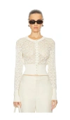 L'academie By Marianna Cami Cardigan In Ivory