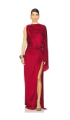L'academie By Marianna Cassia Gown In 深红色