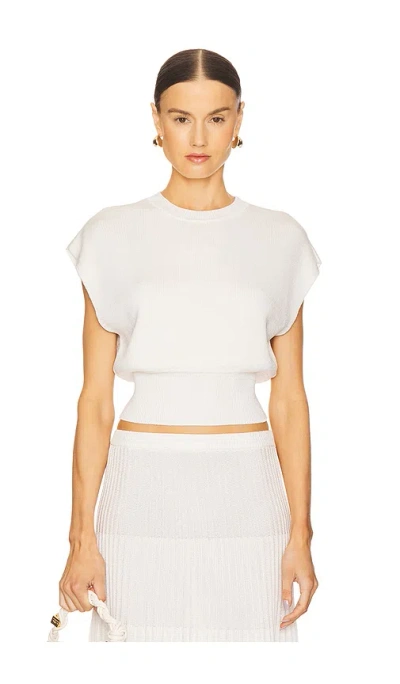 L'academie By Marianna Cheryl Breezy Top In White