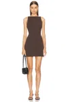 L'academie By Marianna Cyra Mini Dress In Chocolate Brown