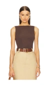 L'academie By Marianna Cyra Top In Chocolate