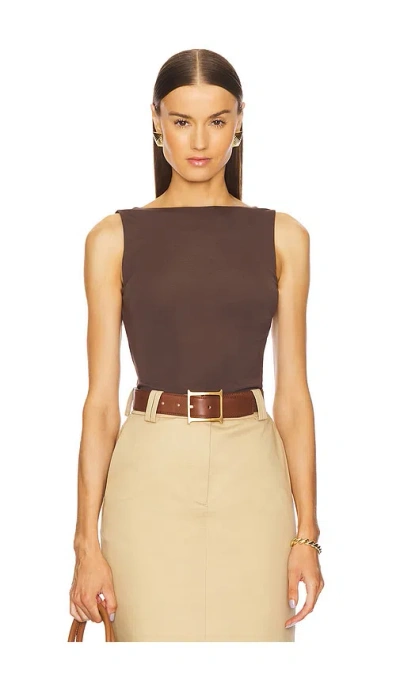 L'academie By Marianna Cyra Top In Chocolate