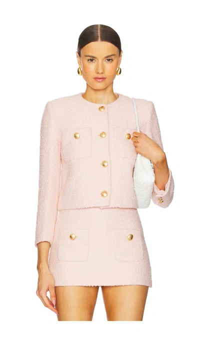 L'academie By Marianna Dapheen Jacket In Llight Pink