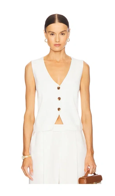 L'academie By Marianna Donellen Knit Vest In White