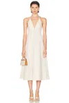 L'academie By Marianna Emi Midi Dress In White