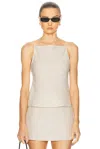 L'academie By Marianna Eula Linen Top In White