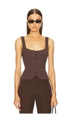 L'academie By Marianna Evonne Top In Chocolate