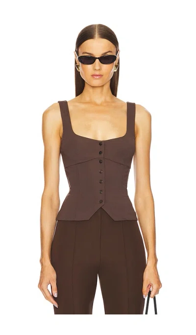 L'academie By Marianna Evonne Top In Chocolate
