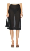 L'academie By Marianna Gabin Midi Skirt In Black