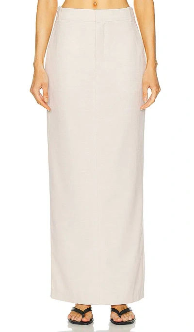 L'academie By Marianna Hendry Maxi Skirt In Beige