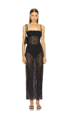L'academie By Marianna Hollis Maxi Dress In Black