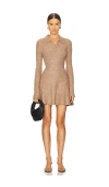 L'academie By Marianna Izel Mini Dress In 베이지